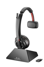 HP Poly Savi 8210 UC Office Dect On Ear Wireless Mono Headset with Noise Cancelling - Microsoft Teams Certified